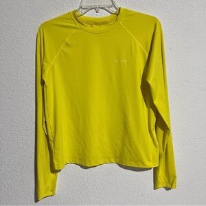 Marmot Yellow Blaze Windridge Long Sleeve Running Pullover Small